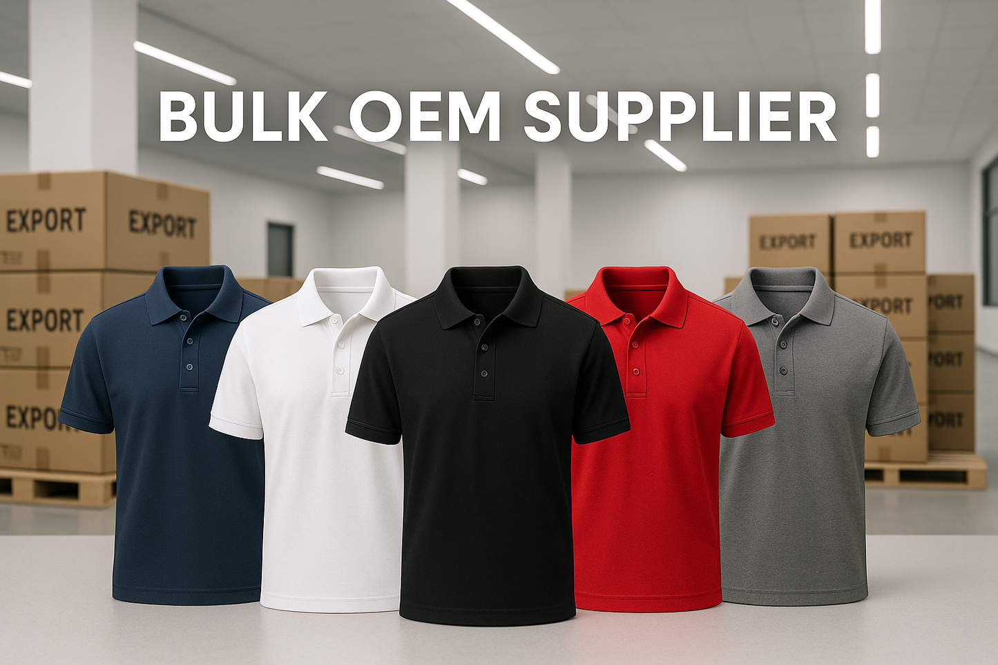 Bulk OEM Polo T-Shirts Supplier Export