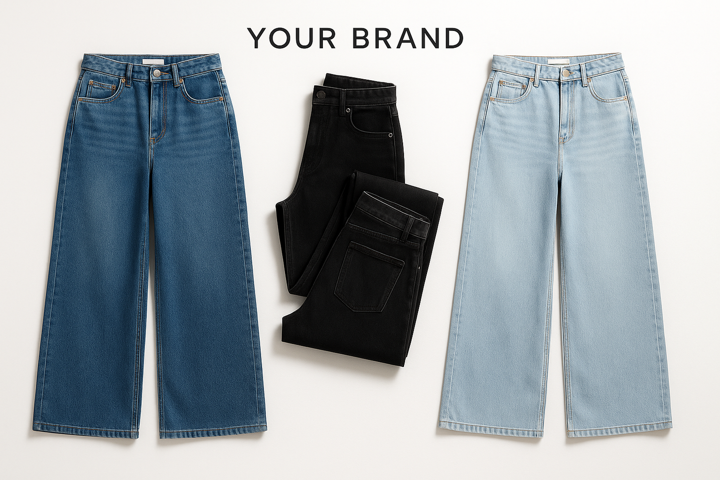 Private Label Wide-Leg Jeans Exporter