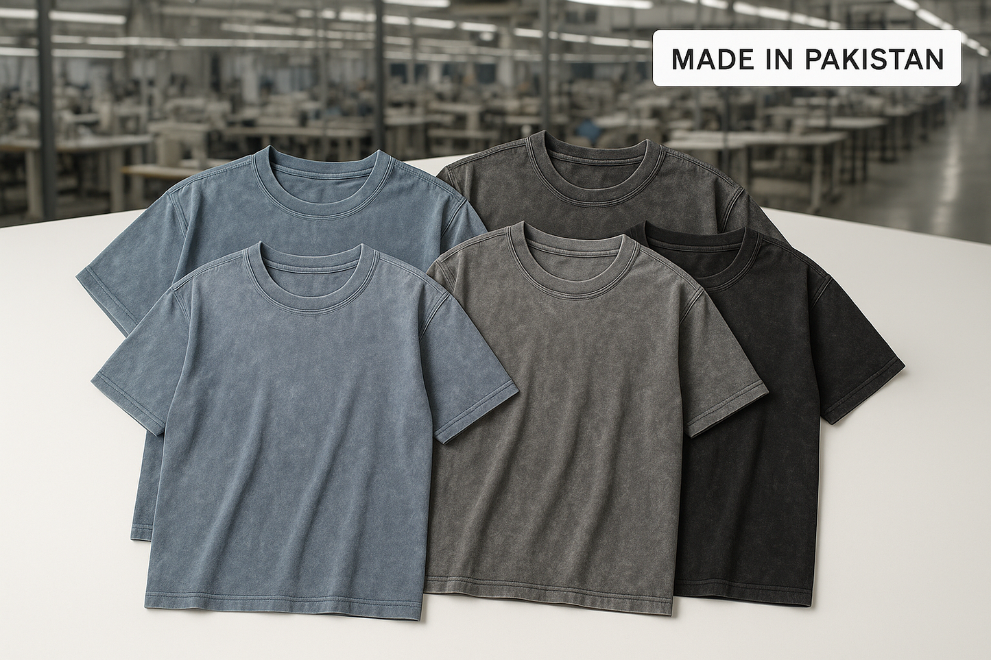 Wholesale Stone Wash T-Shirt Manufacturer Pakistan