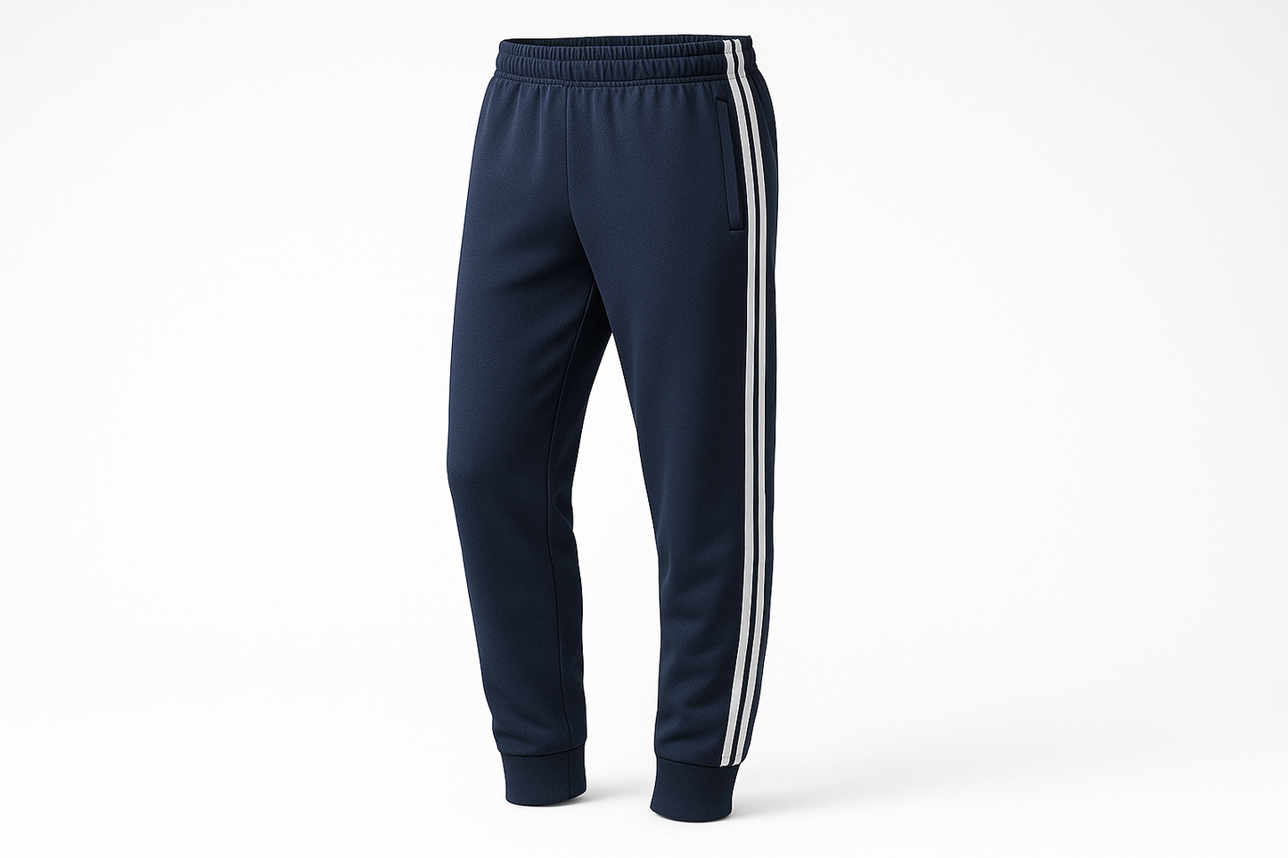 OEM Navy Track Pants with White Stripes Supplier