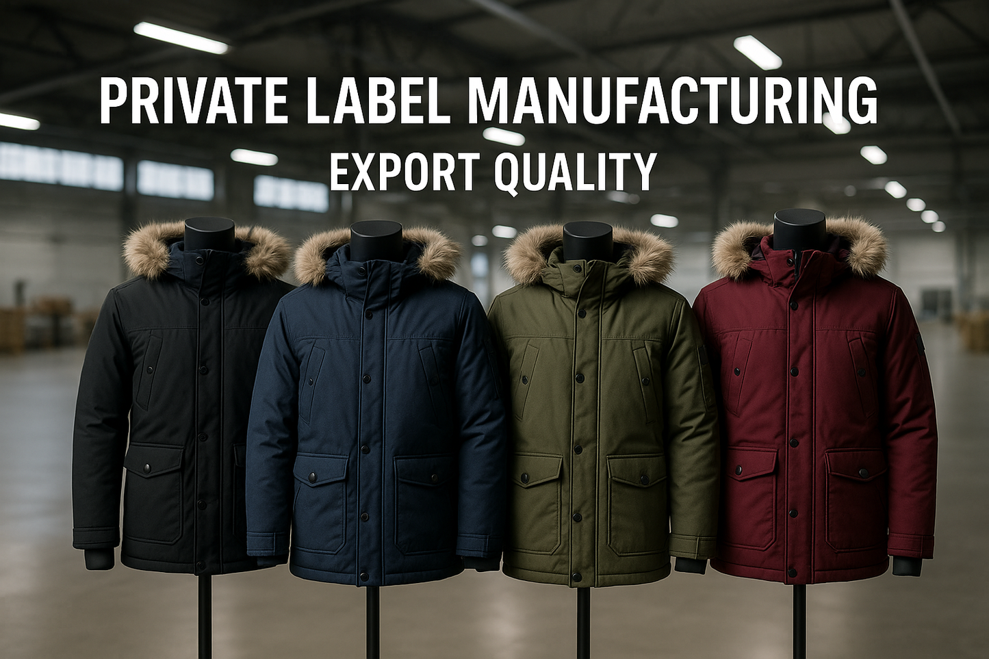 Private Label Parka Coats Exporter