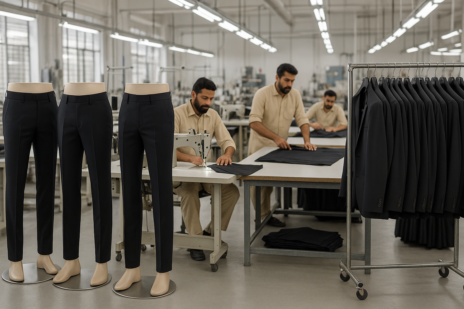 Wholesale Black Formal Trousers Manufacturer Pakistan