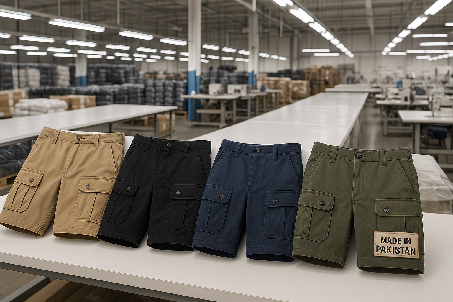 Wholesale Cargo Shorts Manufacturer Pakistan
